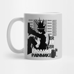 punk t-shirt with Chinese words Mug